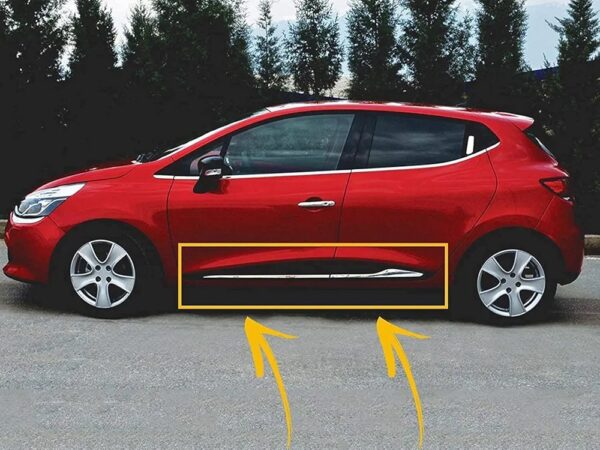 Bandes de Porte latérales en Acier Inoxydable Clio 4