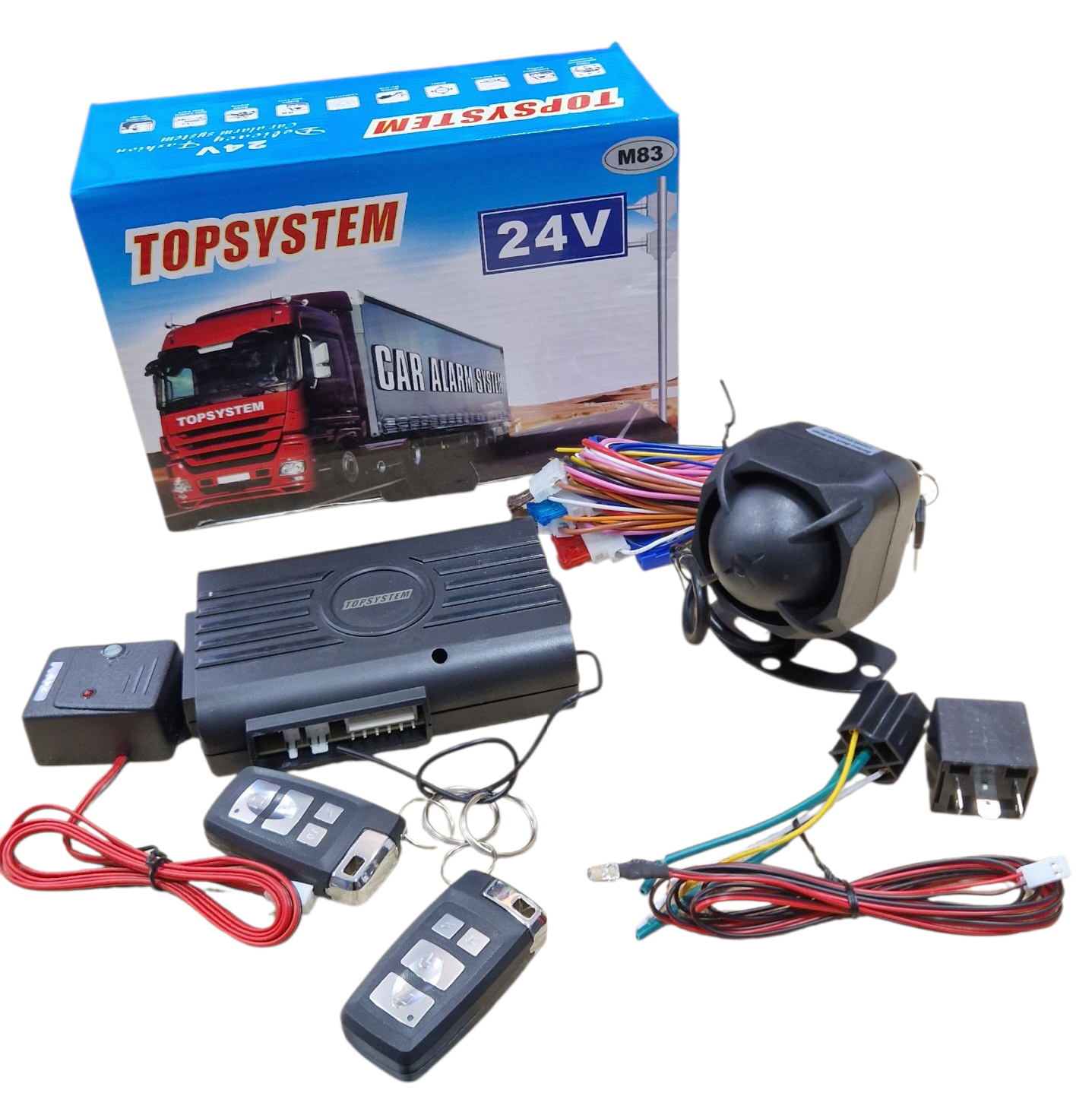 Système Fermeture Camion Fourgon Système Verrouillage Centralisé TOTMOX 24V - Alarme Télécommande Pour Camions Fourgons Verrouillage Centralisé Camion