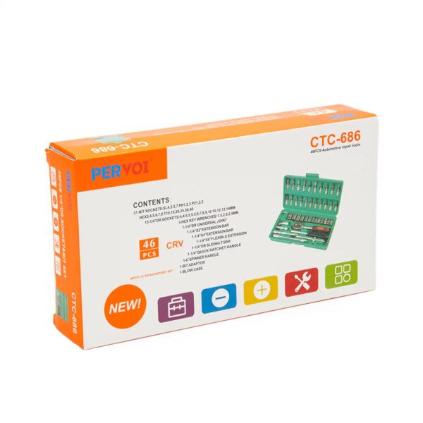 Caisse a outils cliquet 46Pcs CTC-686