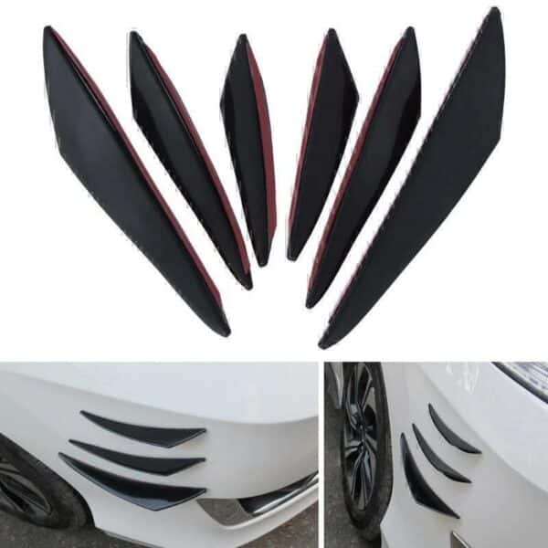 Ailerons de pare-choc avant de voiture 6Pcs