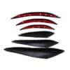 Ailerons de pare-choc avant de voiture 6Pcs