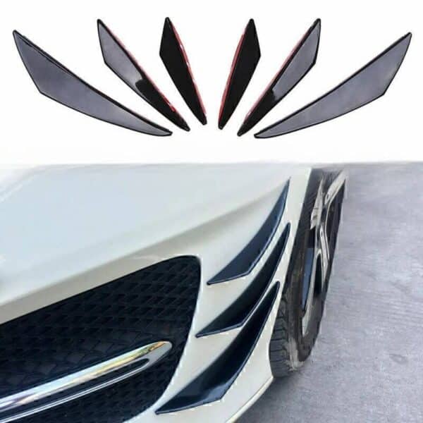 Ailerons de pare-choc avant de voiture 6Pcs