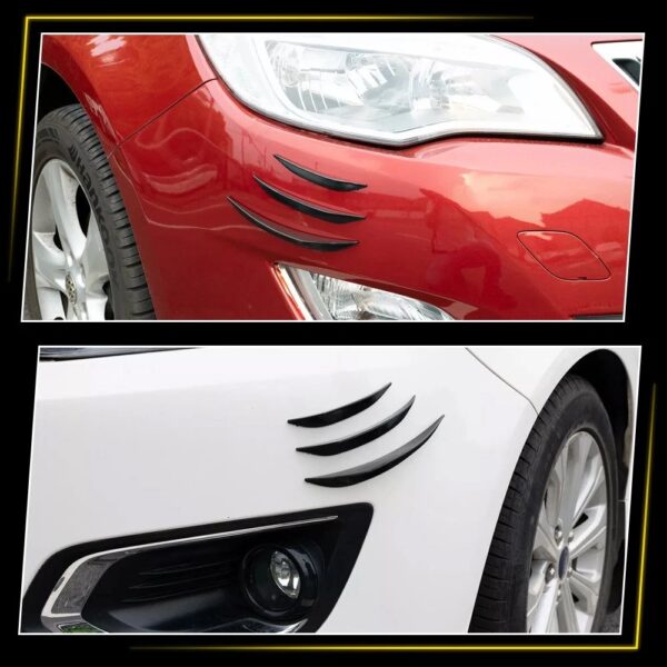 Ailerons de pare-choc avant de voiture 6Pcs