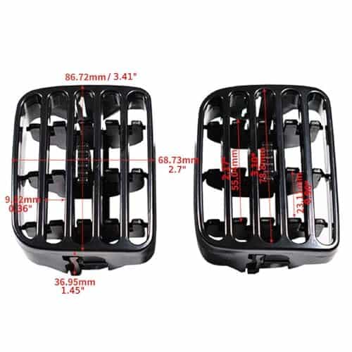 Grille de Ventilation Compatible avec Renault Clio 2 | 2pcs