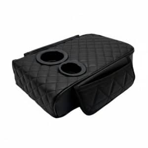 Coussin d'accoudoir avec porte gobelet