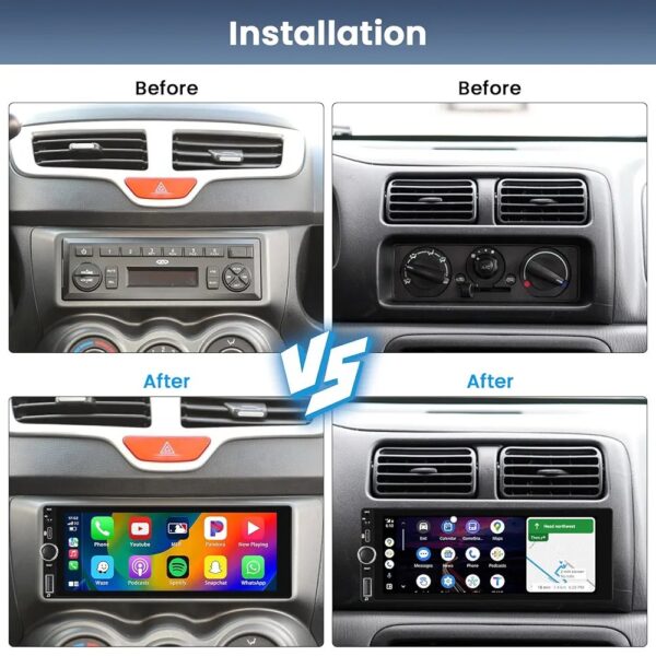 2025/10/1000047241.jpg Poste Écran Carplay sans Fil Autoradio 1 DIN Android Auto Wireless 6,9" 1+32G