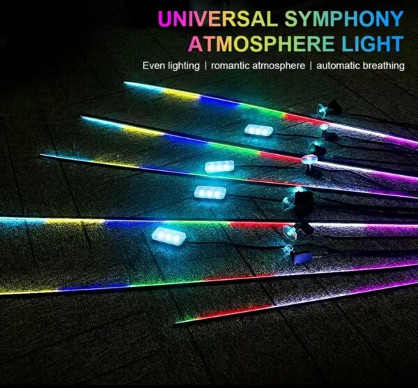 Led D'ambiance Colorée (Tableau + 4 Porte)