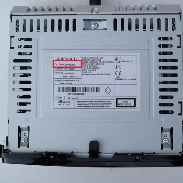 Autoradio neuf origine Dacia Logan Duster Renault