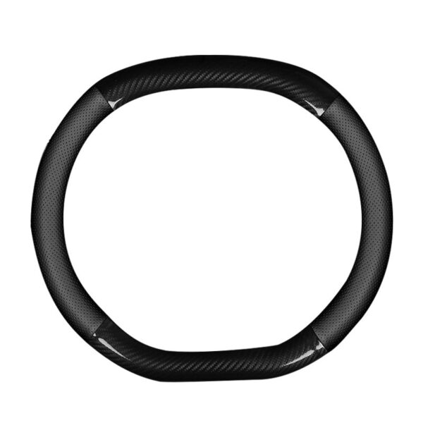 Couvre volant cuir perforé + carbon Peugeot