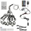 Kit éclairage Passage roue 4x4 LED RGB 6Pcs
