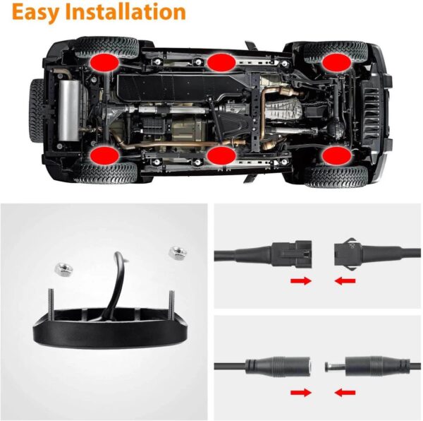Kit éclairage Passage roue 4x4 LED RGB 6Pcs