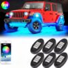 Kit éclairage Passage roue 4x4 LED RGB 6Pcs