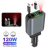 Chargeur Fast Type C + IOS et Eclairage ciel etoilé 120W