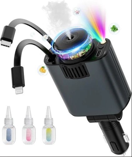 Chargeur de voiture Starlight Multifonctions 5en1