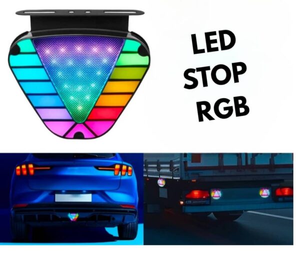 Feu LED arriere RGB pour voiture/moto/camion 1Pcs
