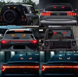 Panneau LED écran yeux de par-brise 2pcs