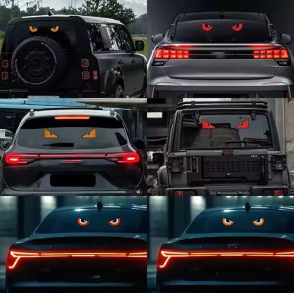 Panneau LED écran yeux de par-brise 2pcs