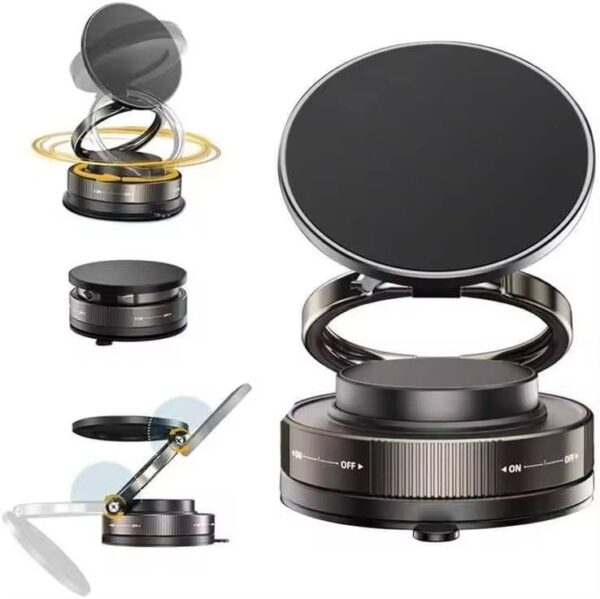 Support Téléphone Portable Magnétique — Rotation 360°