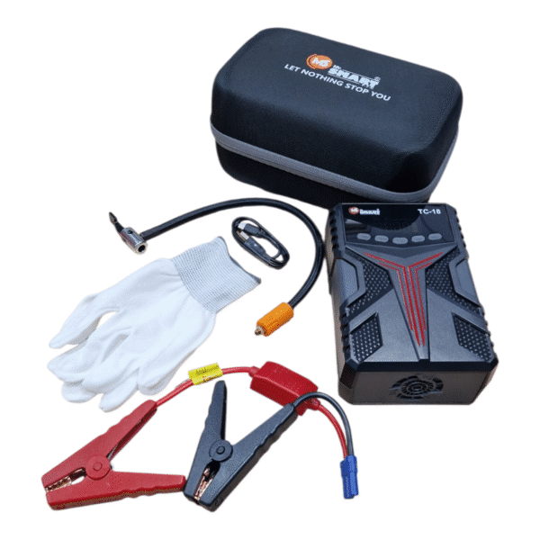 Booster batterie et compresseur multifonctions 4en1 8000mAh