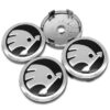 4pcs  capuchon de moyeu central de roue skôda