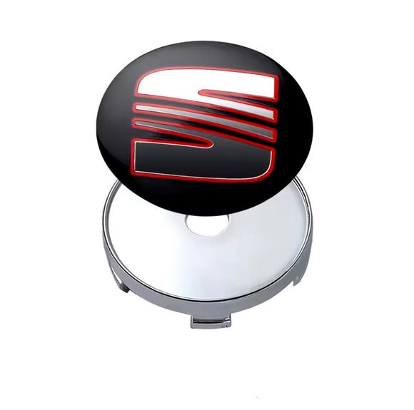 4pcs capuchon de moyeu central de roue Seat