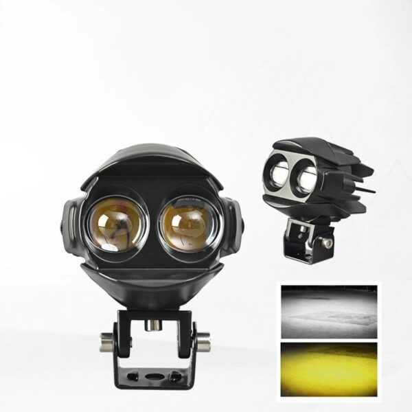 2pcs Phare universel  antibrouillard, projecteur pour moto