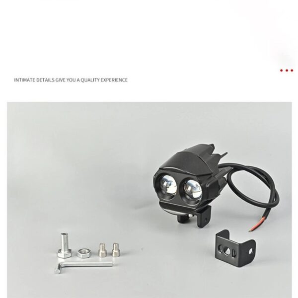 2pcs Phare universel  antibrouillard, projecteur pour moto