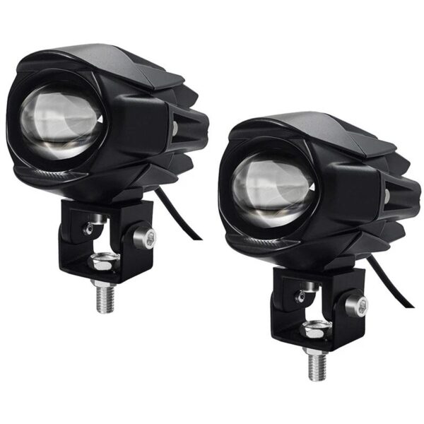 2pcs Phare universel antibrouillard projecteur pour moto