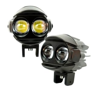 2pcs Phare universel  antibrouillard, projecteur pour moto