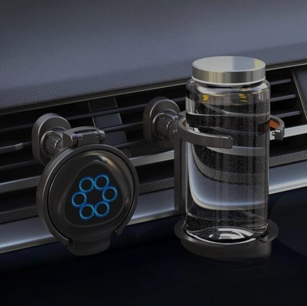 Support pour téléphone portable + porte-gobelet 2en1