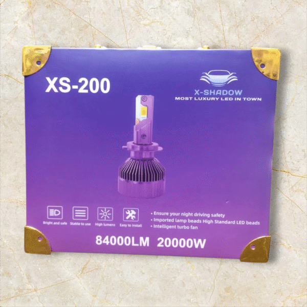 2pcs Led phare XS-200 84000LM 200W H4/H7
