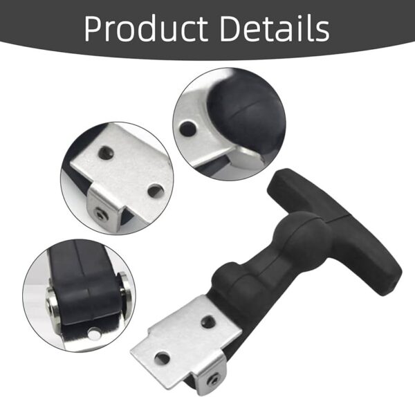 2pcs attache capot caoutchouc avec support