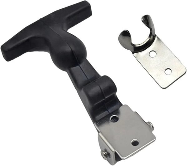 2pcs attache capot caoutchouc avec support