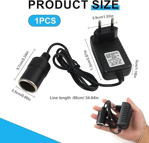 Convertisseur Prise d’Allume-Cigare 220V à 12V