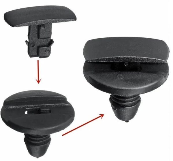 100Pcs Agrafe Clips Fixation Garniture PEUGEOT/CITROEN/RENAULT Garde-Boue _ Pare-choc