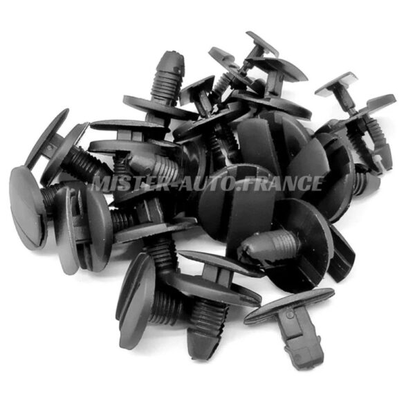 100Pcs Agrafe Clips Fixation Garniture PEUGEOT/CITROEN/RENAULT Garde-Boue _ Pare-choc