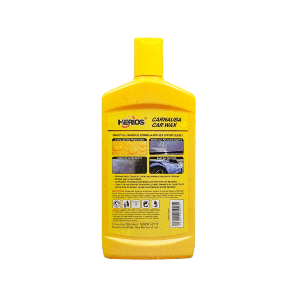 Cire liquide carnauba pour lavage HERIOS 500ml