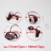 2pcs Phares à LED avec anneaux lumineux BMW 131mm/146mm