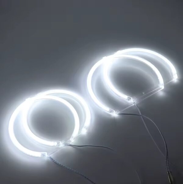 2pcs Phares à LED avec anneaux lumineux BMW 131mm/146mm