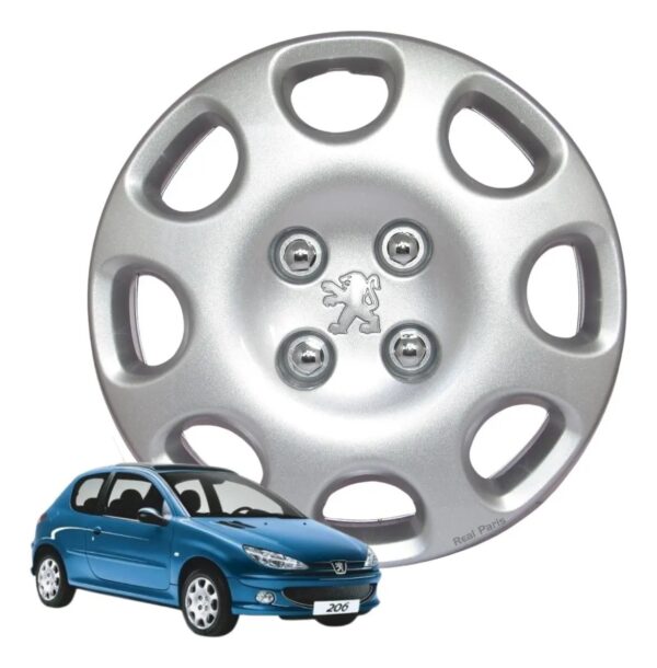 4Pcs Enjoliveurs Peugeot P14 206 207