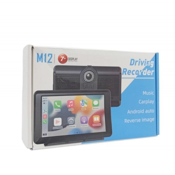 Dashcam 7 pouces, autoradio GPS, CarPlay et Android Auto sans fil