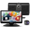 Dashcam 7 pouces, autoradio GPS, CarPlay et Android Auto sans fil