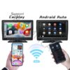 Dashcam 7 pouces, autoradio GPS, CarPlay et Android Auto sans fil