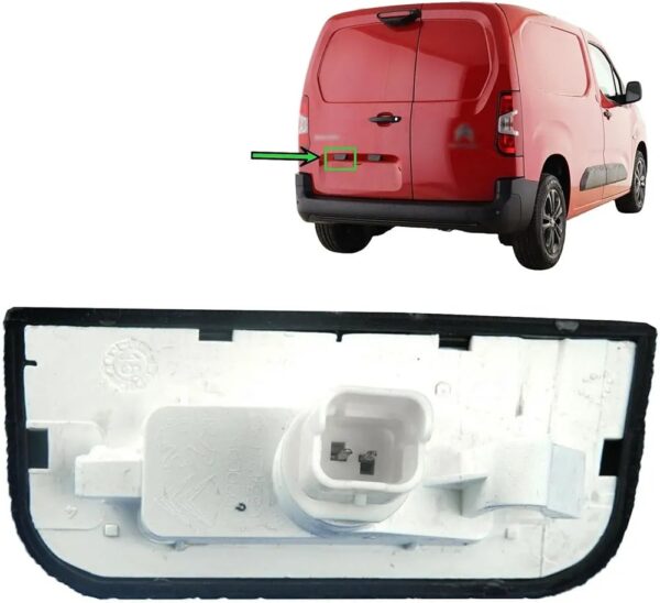 1 feu de plaque d'immatriculation arrière avec ampoule compatible avec Citroën Berlingo, Partner Expert