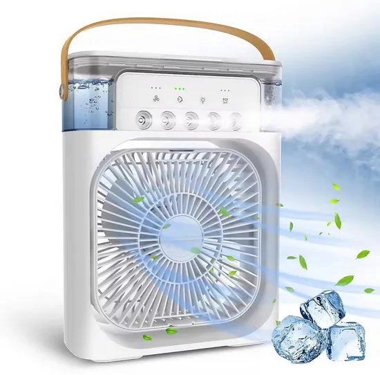 Ventilateur de table avec atomiseur d’eau
