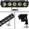 LED Projecteur lumiére à 5 Loupe Blanc & Jaune Pour Voiture et Moto