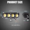 LED Projecteur lumiére à 5 Loupe Blanc & Jaune Pour Voiture et Moto