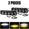 LED Projecteur lumiére à 5 Loupe Blanc & Jaune Pour Voiture et Moto