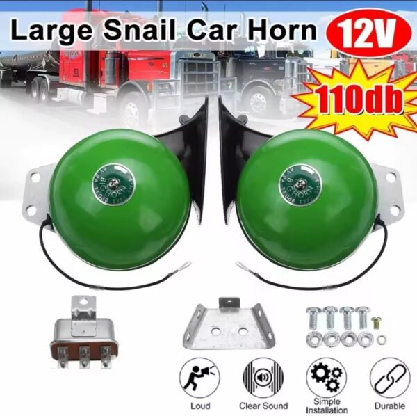 Klaxon de Train électrique Super fort 12V, 2pcs