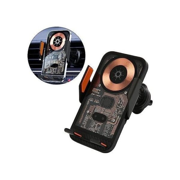 Chargeur de voiture sans fil 15 W et support de téléphone FJ26